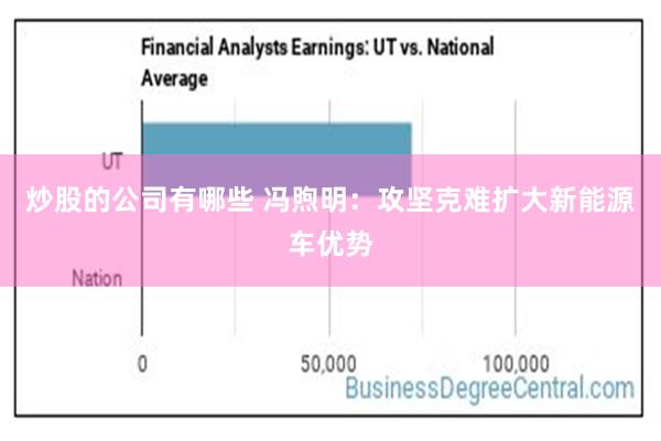 炒股的公司有哪些 冯煦明：攻坚克难扩大新能源车优势