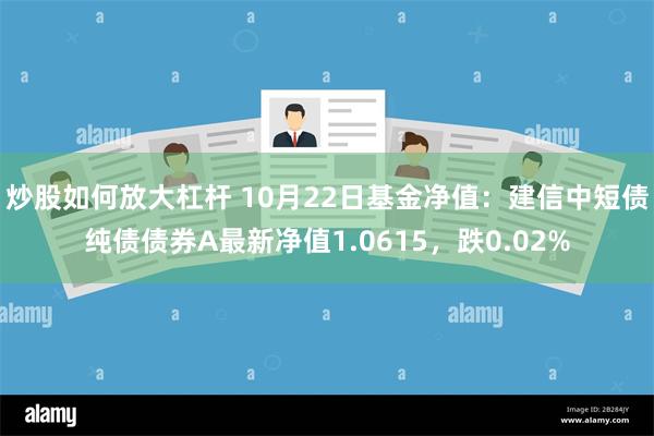 炒股如何放大杠杆 10月22日基金净值：建信中短债纯债债券A最新净值1.0615，跌0.02%