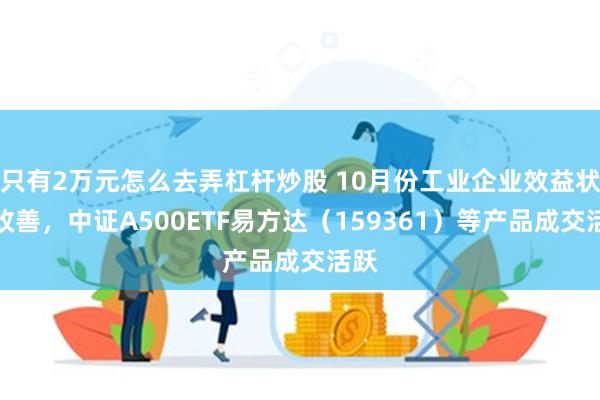 只有2万元怎么去弄杠杆炒股 10月份工业企业效益状况改善，中证A500ETF易方达（159361）等产品成交活跃