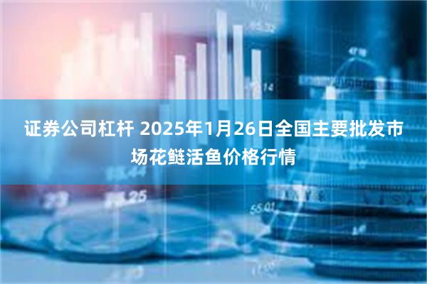 证券公司杠杆 2025年1月26日全国主要批发市场花鲢活鱼价格行情